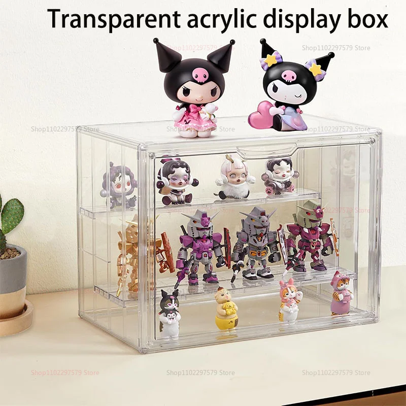 2026 Nieuwe Grote Capaciteit Opbergbox Organizer voor Figuurtjes Acryl Box Transparante Blind Box Showcase Make-up Organizer voor Tas - afbeelding 2