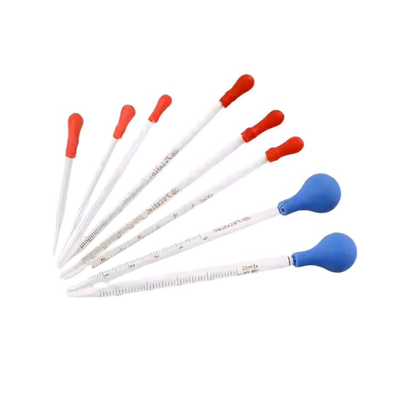 Conta-gotas de vidro com cabeça de plástico