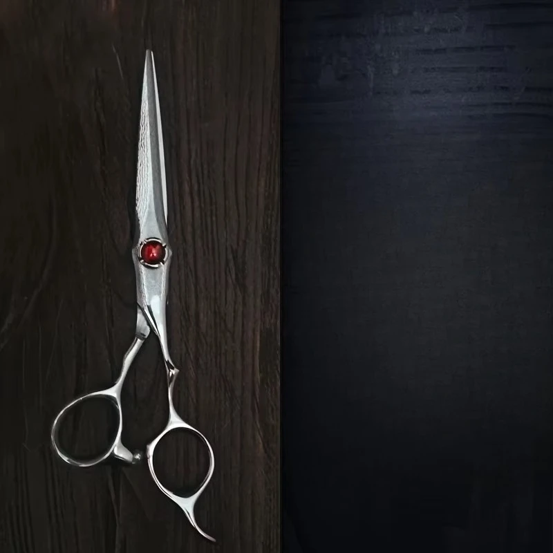 Professional 5.5inch 6.0inch Hairdressing Cutting  Salon Barbers Tools Damascus Steel Scissors