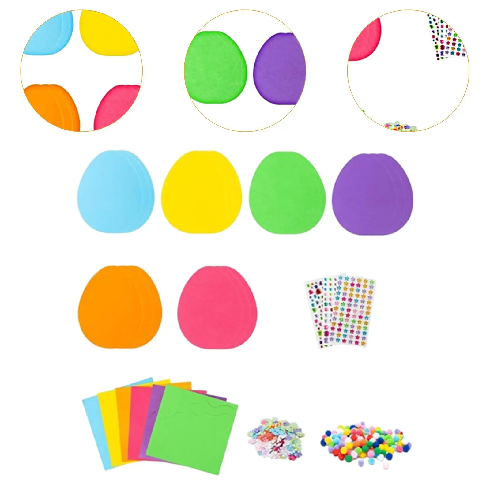 Easter Craft Kit Easter Egg Bunny for Classroom Children Easter DIY Projects