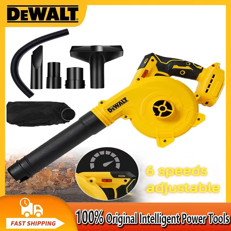 DeWalt Brushless Electric Hair Dryer Portable Cordless Dust Vacuum Cleaner Multifunctional Household Car Removable Air Blower