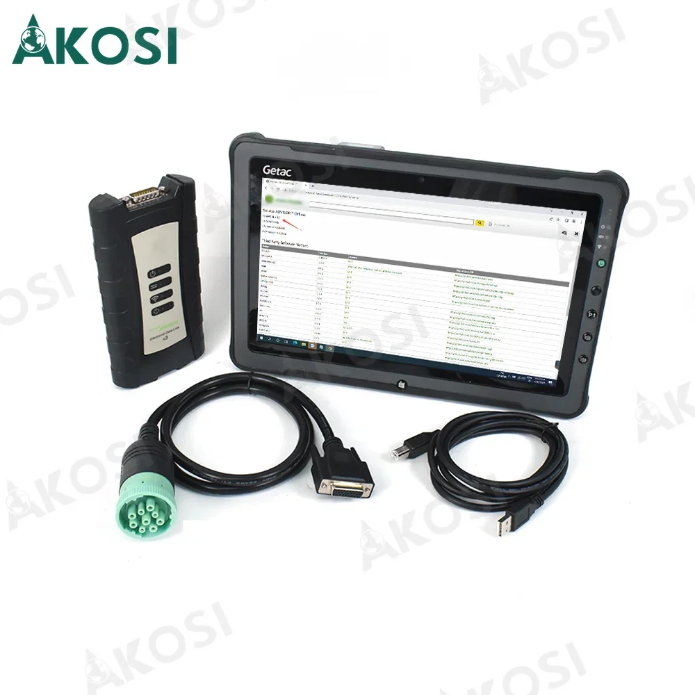 

Agricultural Tractor and Getac F110 tablet V5.3 AG CF EDL V3 Electronic Data Link Advisor Construction equipment Diagnostic tool