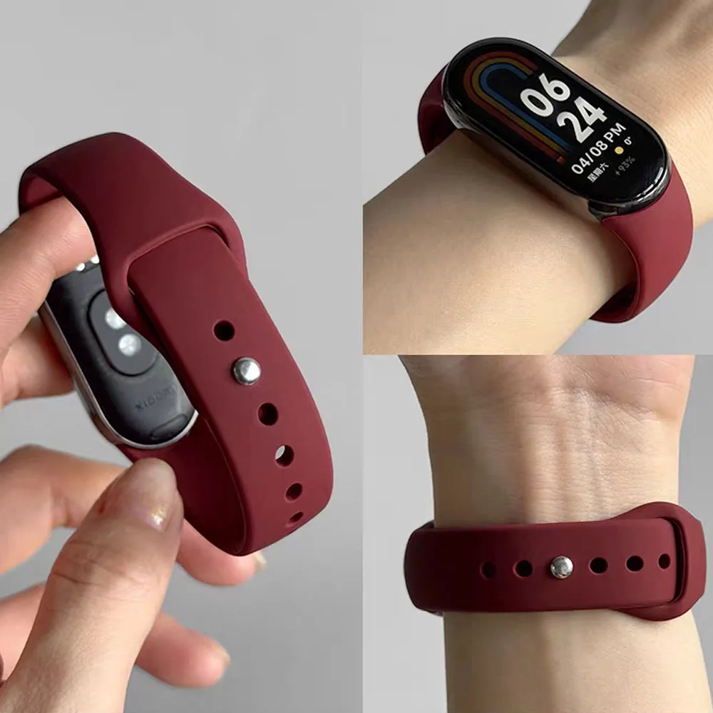 حزام سيليكون لـ Xiaomi Mi Band 10 ملحقات سوار أصلية قابلة للاستبدال لـ Xiaomi Band 10 9 8 NFC Smartwatch شريط للرسغ