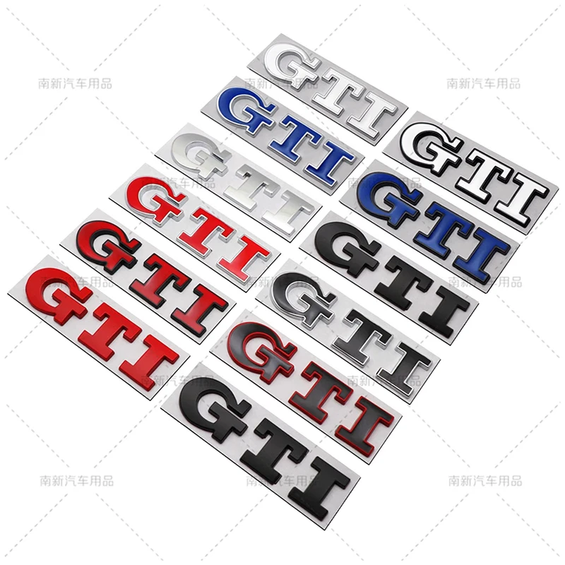 3D Metal GTI Grill Emblem Badge Rear Trunk Decal Car Sticker for Volkswagen VW Golf 5 6 7 8 MK2 MK3 MK4 Mk5 MK6 MK7 Accessories