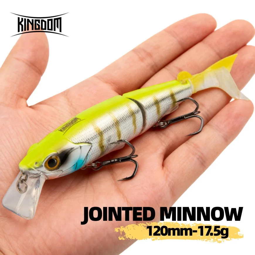 Kingdom Señuelo Lucio Jerkbait Multiarticulado Flotante