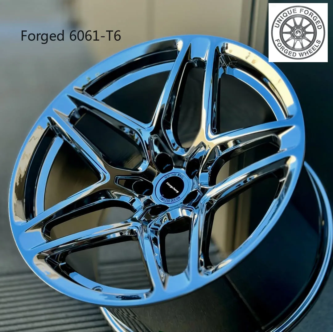 

26 Style Passenger Car Wheel 5X120 5X112 5X114.3 18 19 20 21 22 23 Inch Alloy Racing Chrome Forged Rims