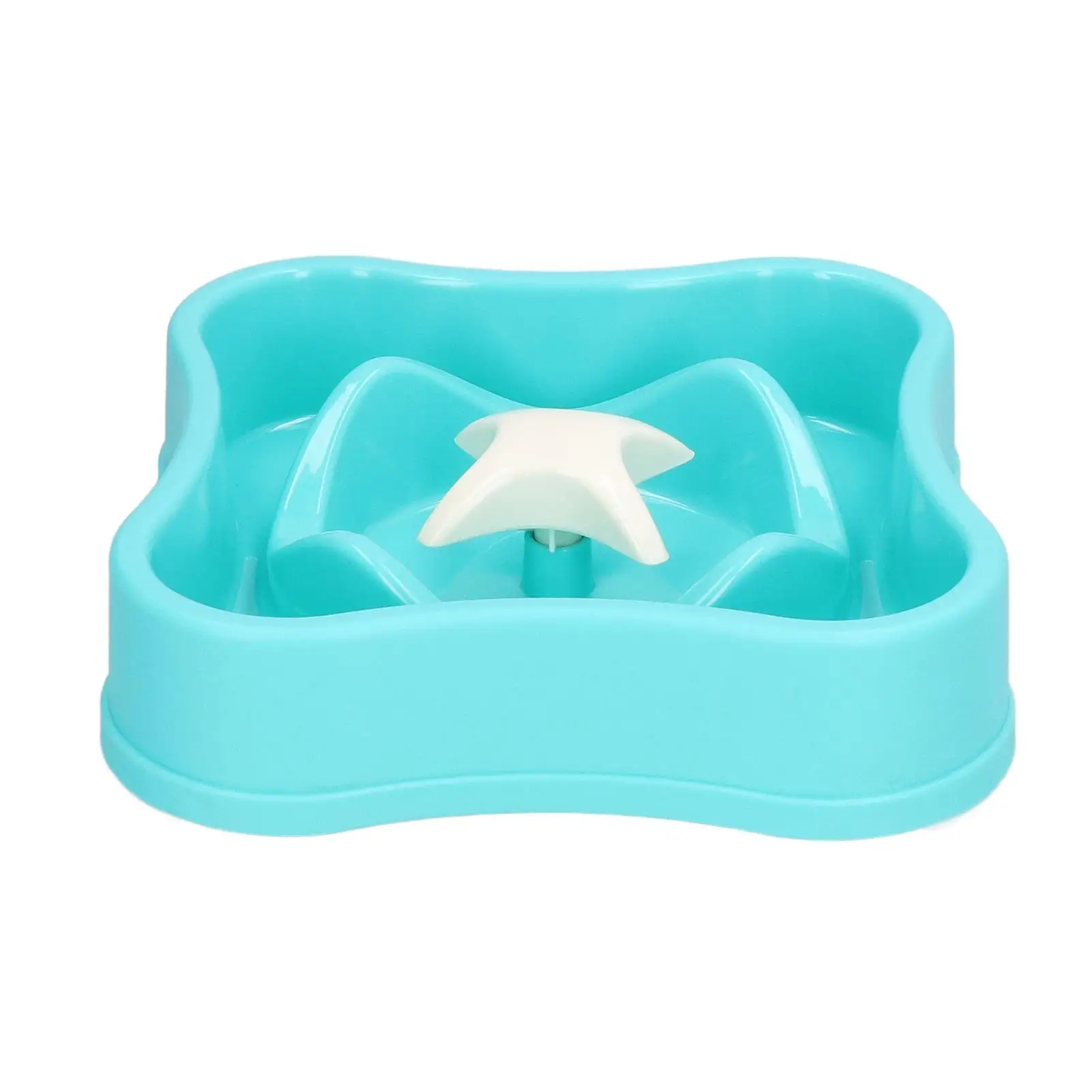 Budget-Friendly Slow Feeder Dog Bowl - Anti-Gulp Plastic Cat Pet Feeder with Non-Slip Base for Healthier Eating