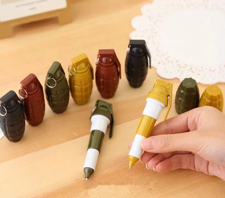 1Pcs Kreative Persönlichkeit Hand Granaten Form Kugelschreiber Kawaii Kind Kleine Geschenk Schreibwaren Schule Preis – Detail 1