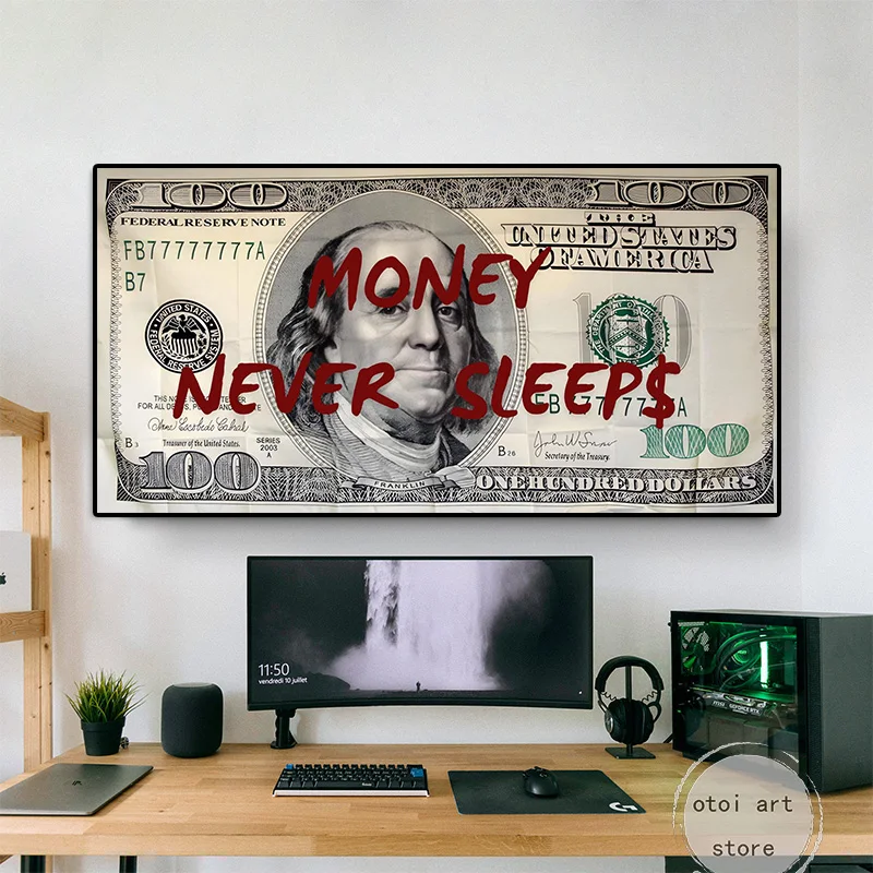 Money Never Sleeps Inspiration - Home Office Room Inspiration avaliação e preço