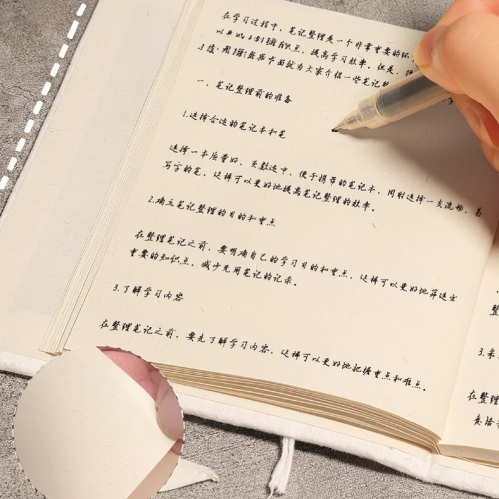 Handmade Paper Notepad Retro Aesthetic Craft Diary Sketchbook Thickened Artistic Stationery For Painting Art Projects