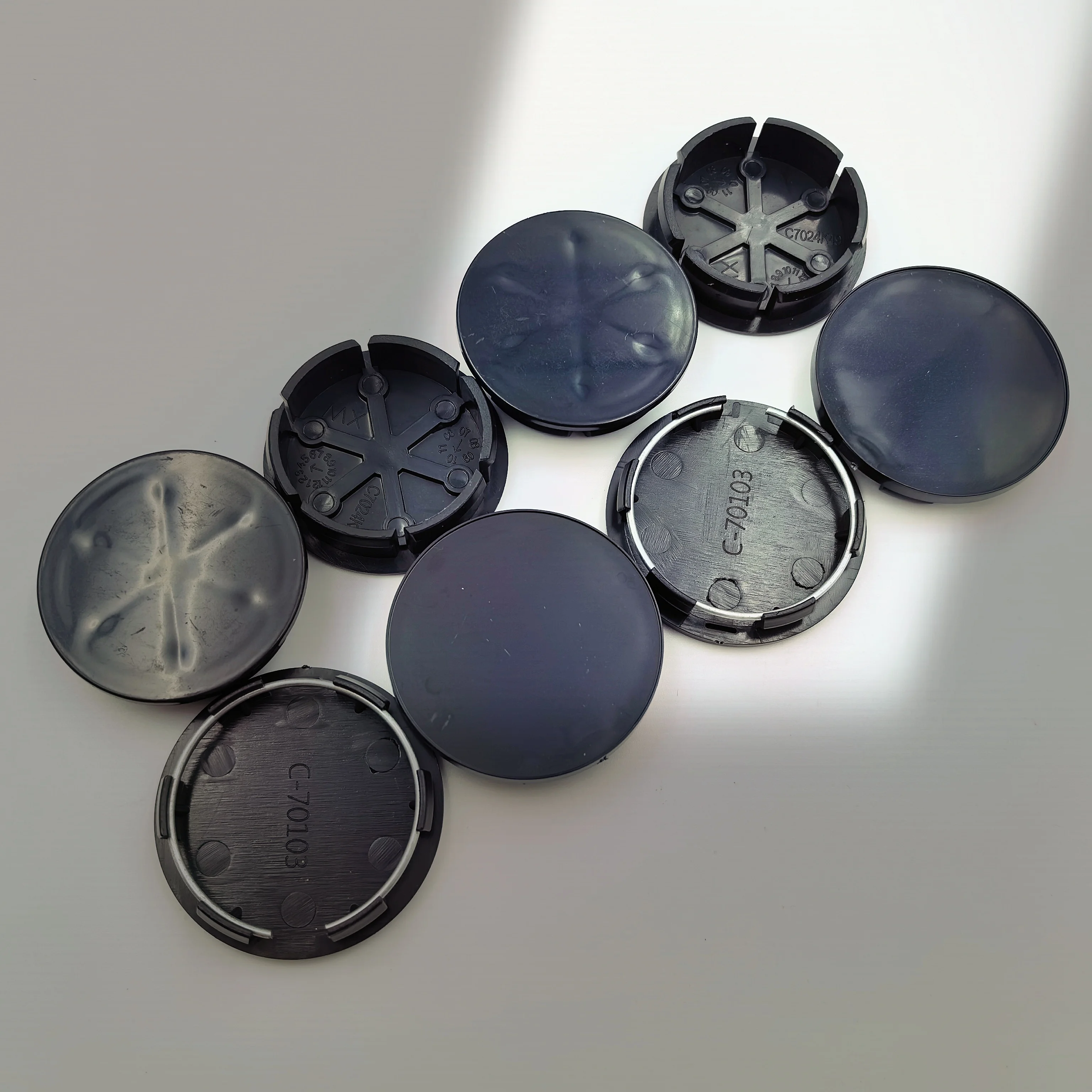 

200Pcs 48.5mm 49mm 50mm Car Wheel Center Caps Hubcap Cover Universal ABS Vehicle Tyre Tire Rim Cover Protector Decorations