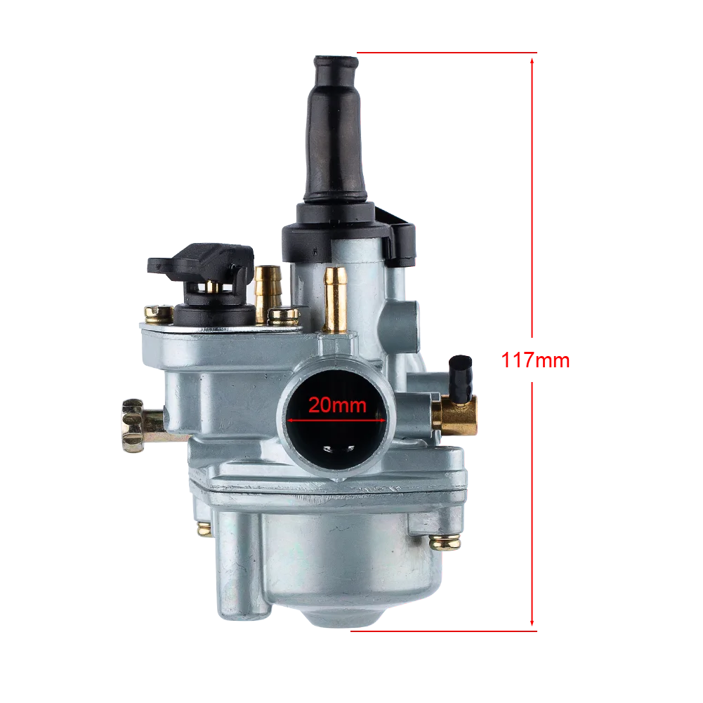 17.5mm Carburetor For Dellorto PHVA 17.5 ED Tomos A55 50cc 80cc For Puch PHBG Carb Mofas Moped Scooter Dirt Pit Pocket Bike