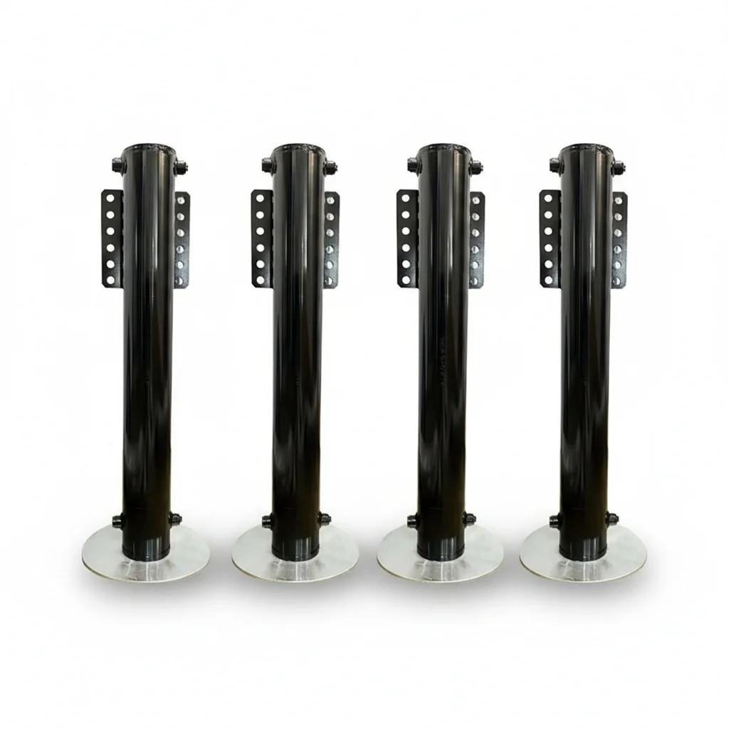 RV Hydraulic Auto Leveling System, Heavy Duty Steel Stabilizer Legs, 12V Cylinder, fit for Fiat Ducato, Caravan Parking Support