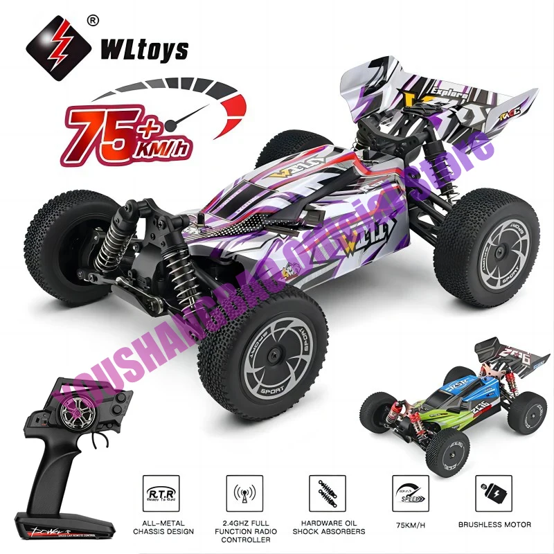 

WLtoys 144016 быстрые радиоуправляемые автомобили 35 км/ч или 75 км/ч 1/14 внедорожник 4WD Дрифт игрушки, 2,4G монстр-Трак с дистанционным управлением для взрослых и детей