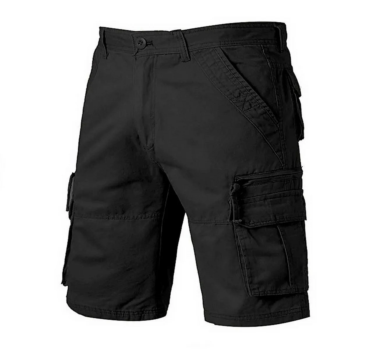 2022 Summer New Cotton Cargo Shorts Men Casual Multi-Pocket Military Shorts Pants Loose Work Army Tactical Shorts Men No belt