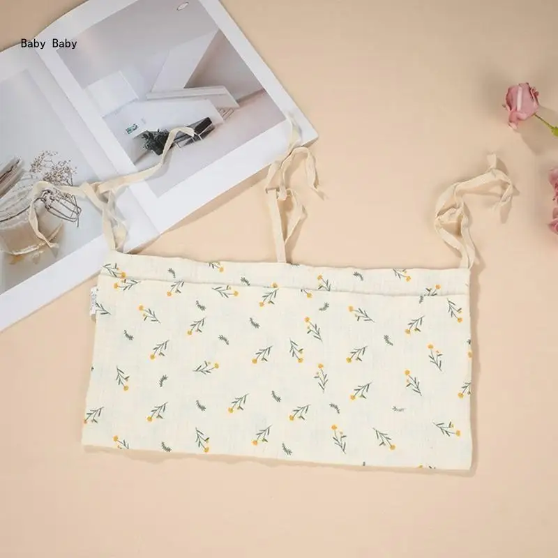 Infant Bed Hanging Pocket Storage Bag for Nursery Easy Access Organize Bag Space Saving Nursery Hangings Bag for Baby Q81A