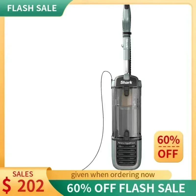 QZA4-Shark ZU62 Navigator Zero-M Self-Cleaning Brushroll Pet Pro Upright Vacuum,Pewter Grey Metallic,