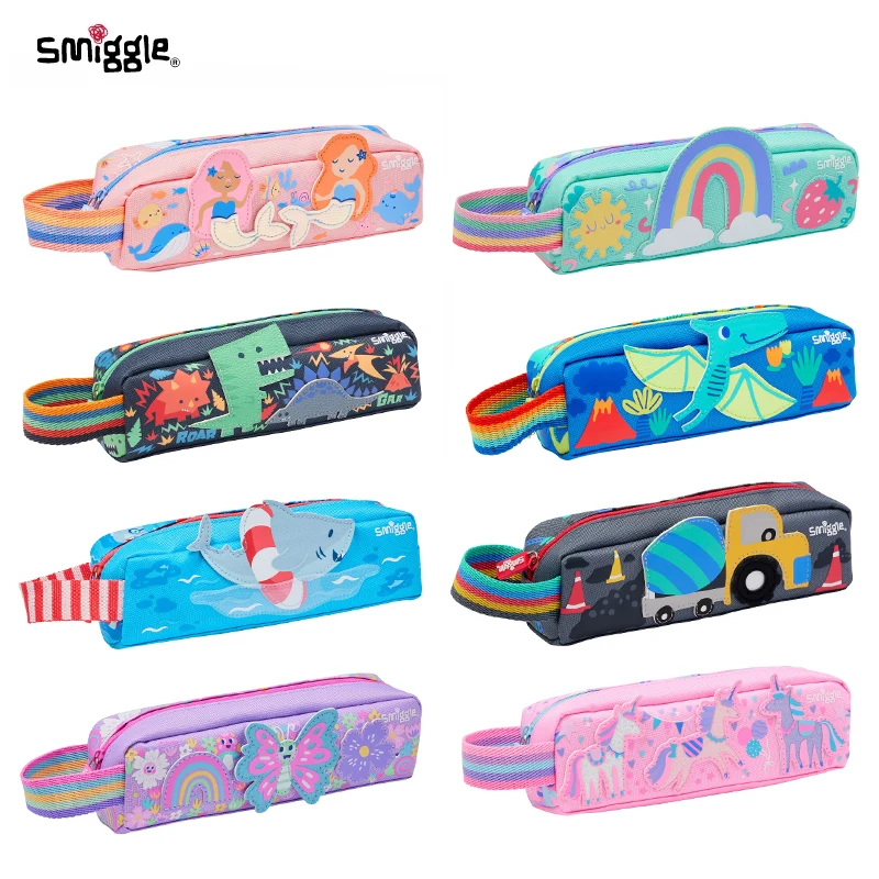 New Australian Smiggle Pencil Case Small Single-Layer Children'S Cartoon Light And Lovely Boy And Girl Pencil Case Pen Holder