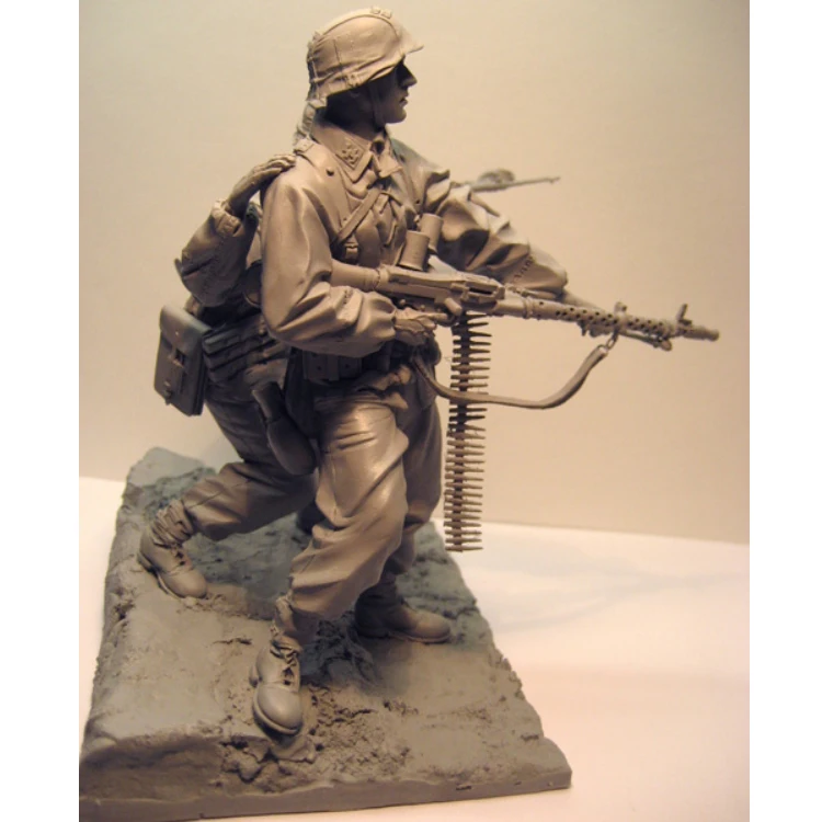 1/16 Die Cast Resin Figure Assembly Kit Model War Military Theme Eastern War Unpainted