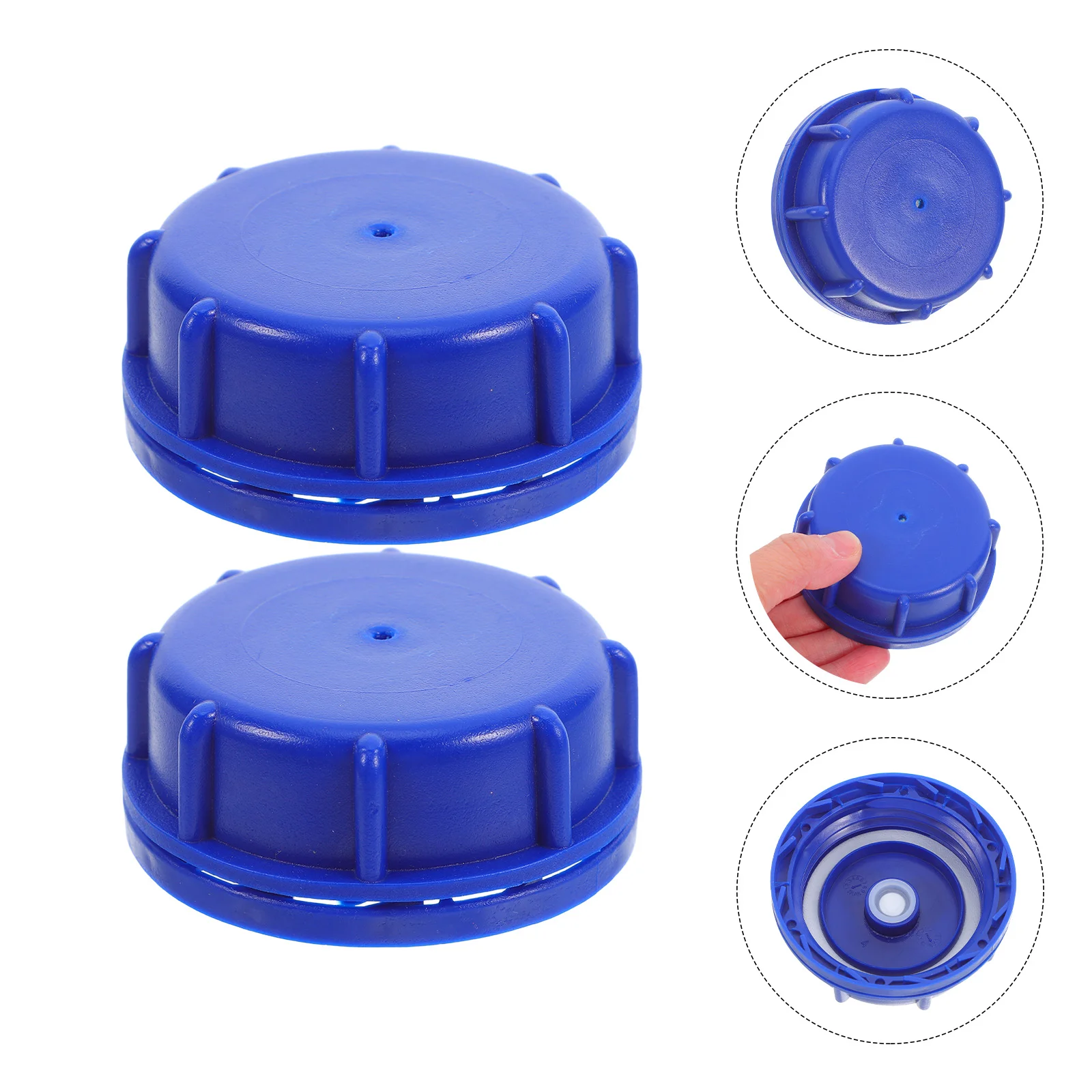 6 Pcs Bucket Lid Gas Can Replacement Cap Caps Plastic Barrel for Cans Rubber Gasoline Lids
