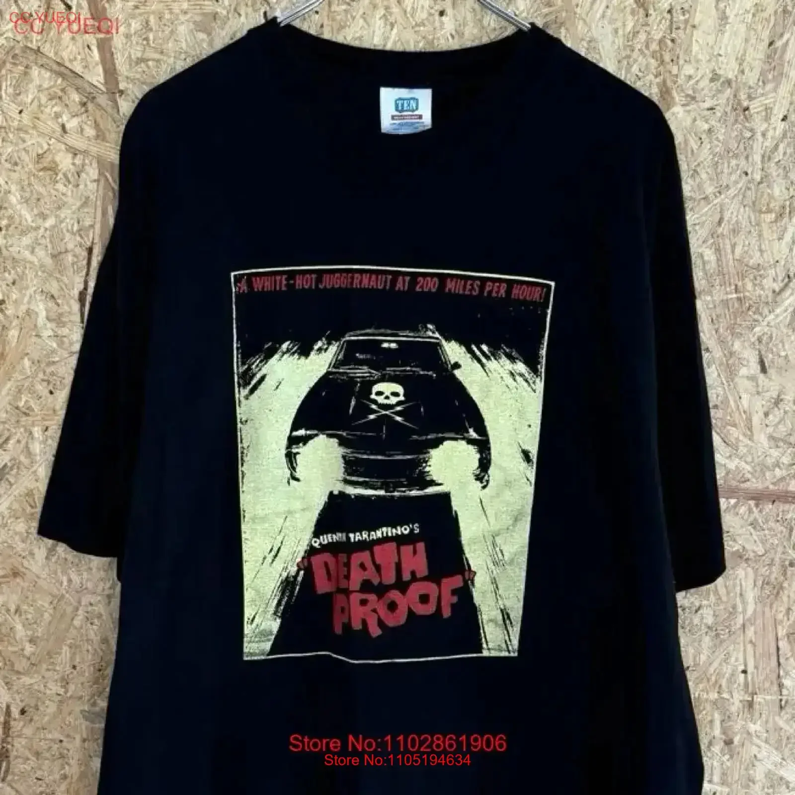 90s Death Proof vintage movie tee tarantino Washed Top For Everyday Wear fashion graphic Stretched Stylish vintage Washed