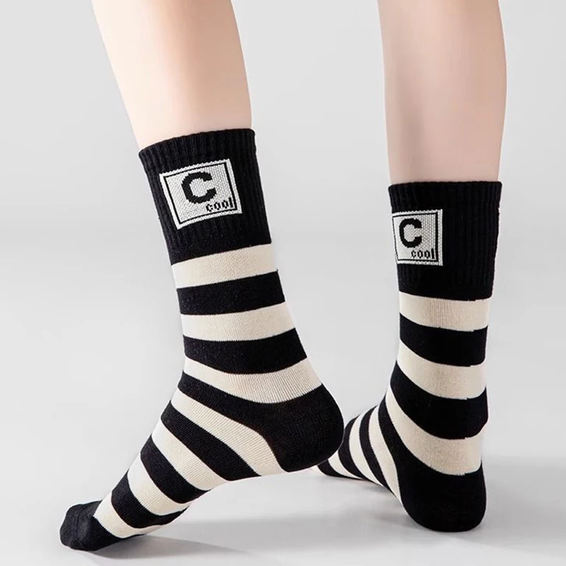 5켤레 어린이 남아 여아 양말 아동 유아 스포츠 양말 학생 봄 가을 부드러운 면 패션 중목 양말