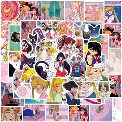 10/30/60pcs Cute Sailor Moon Anime Stickers Kawaii Beautiful Girls Cartoon Decals DIY Phone Diary Suitcase Kids Sticker Toy Gift