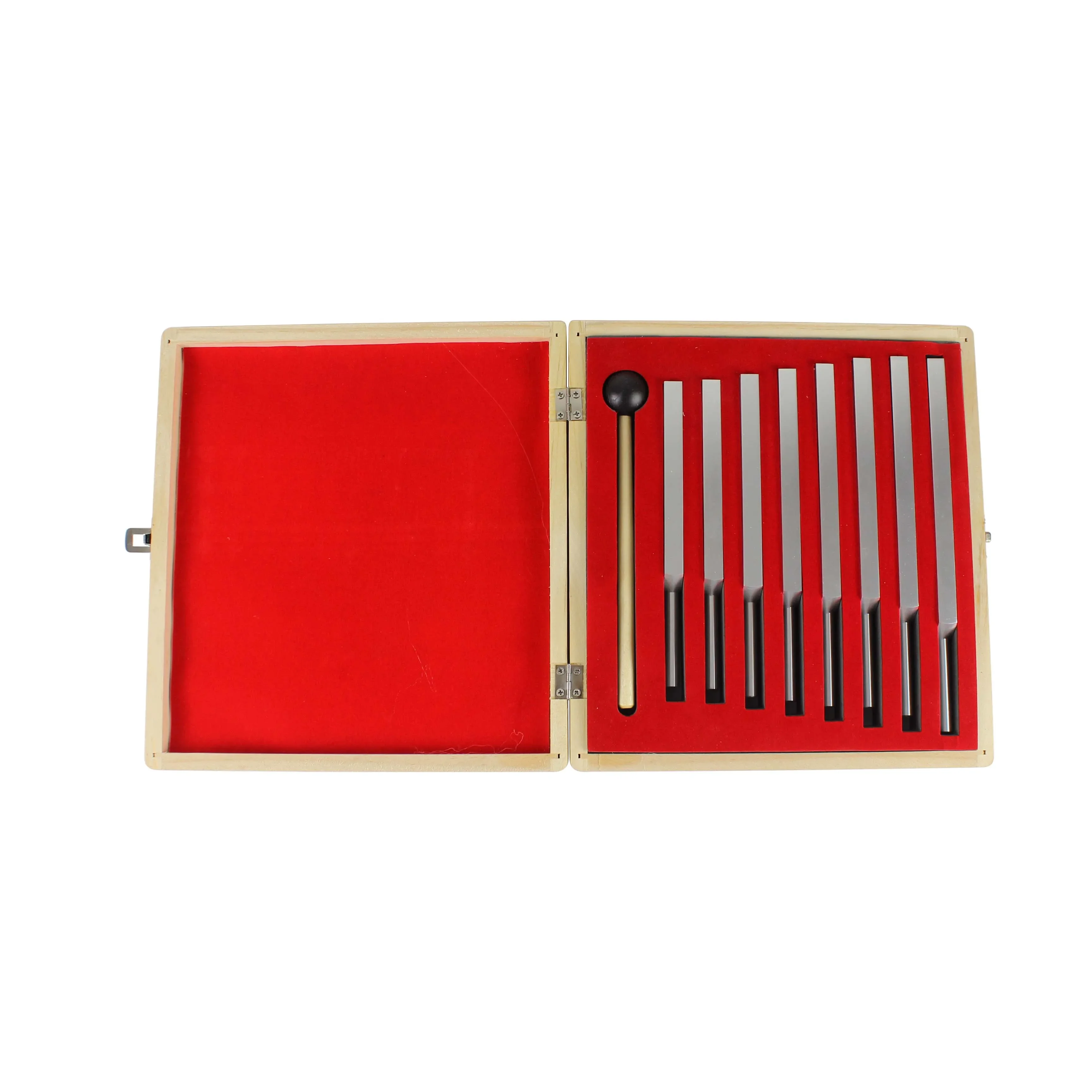 256-512hz Tuning Fork Set 8pcs Tuning Fork With Wooden Box and Hammmer factory