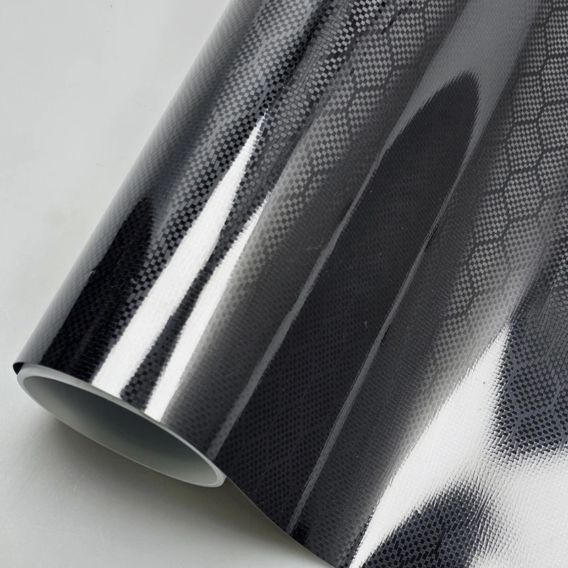 

High Glossy Black Forged Diamond Carbon Fiber Adhesive Vinyl for Car Tuning Stickers Vinyl Film Covering Motorcycle Accessories