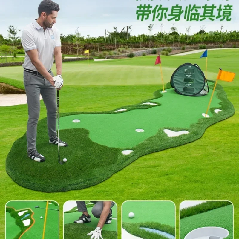 Hot SalesGolf Green Putter Practitioner Indoor And Outdoor Golf Driving Range Putter Practice Blanket