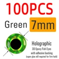 7mm verde 100 piezas