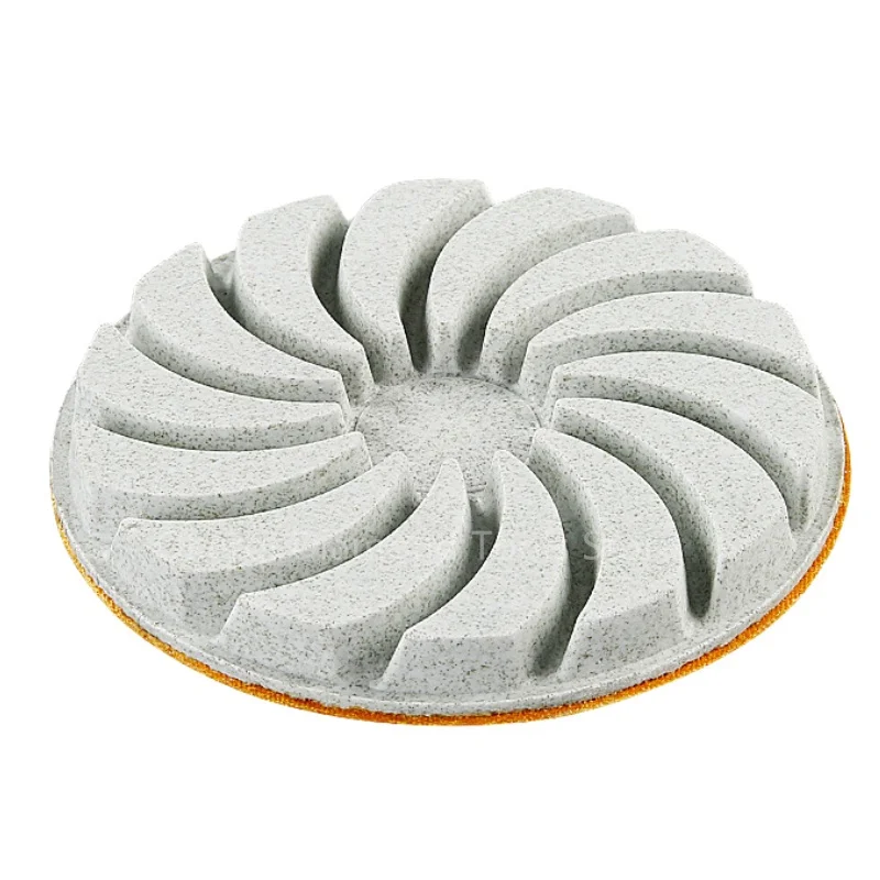 3 Stück 4 Zoll 3-Stufen-Bodenpolierpads, Harzgebundene Trockenpolierpads für Beton- und Terrazzoböden, Schleif- und Polierwerkzeuge – Detail 6
