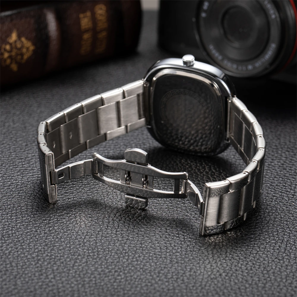 KETTA موضة جديدة ساعات ترفيهية للرجل مضيئة التقويم وظيفة مربع الهاتفي مقاوم للماء ساعة كوارتز رجالية reloj hombre