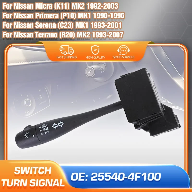 

Turn Signal Headlight Switch For Nissan Primera P10 Nissan Micra K11 Nissan Terrano R20 Serena C23 Combination Switch 255404F100