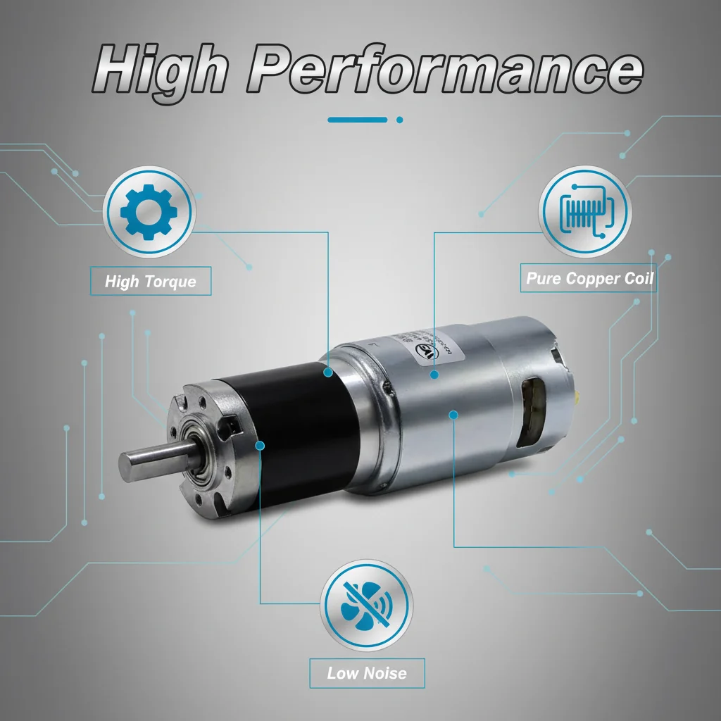 12V Brushless DC Stepper Motor for RV Boat 0.8A 0.1A Drip Proof 42 795 RPM Non-Variable Speed for Factory Use