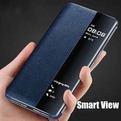 Smart Phone Case For Samsung Galaxy S26Ultra S25 S23 S22 S21 S20FE S24 Leather Flip View Cases For Galaxy Note 20 20 Ultra Cover