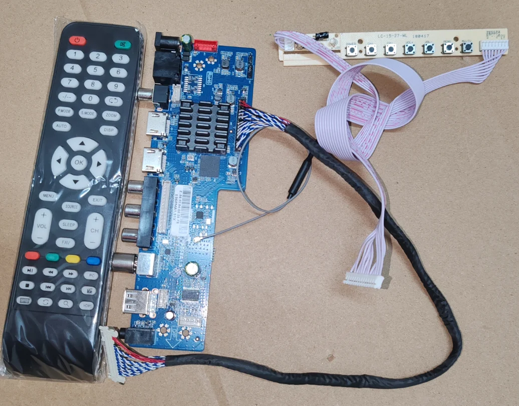 

S368LA1.5 S368A1.5 S368MA1.51X Материнская плата для ТВ с Wi-Fi, Android 9.0, 4-ядерный процессор, настройка параметров экрана с помощью пульта ДУ