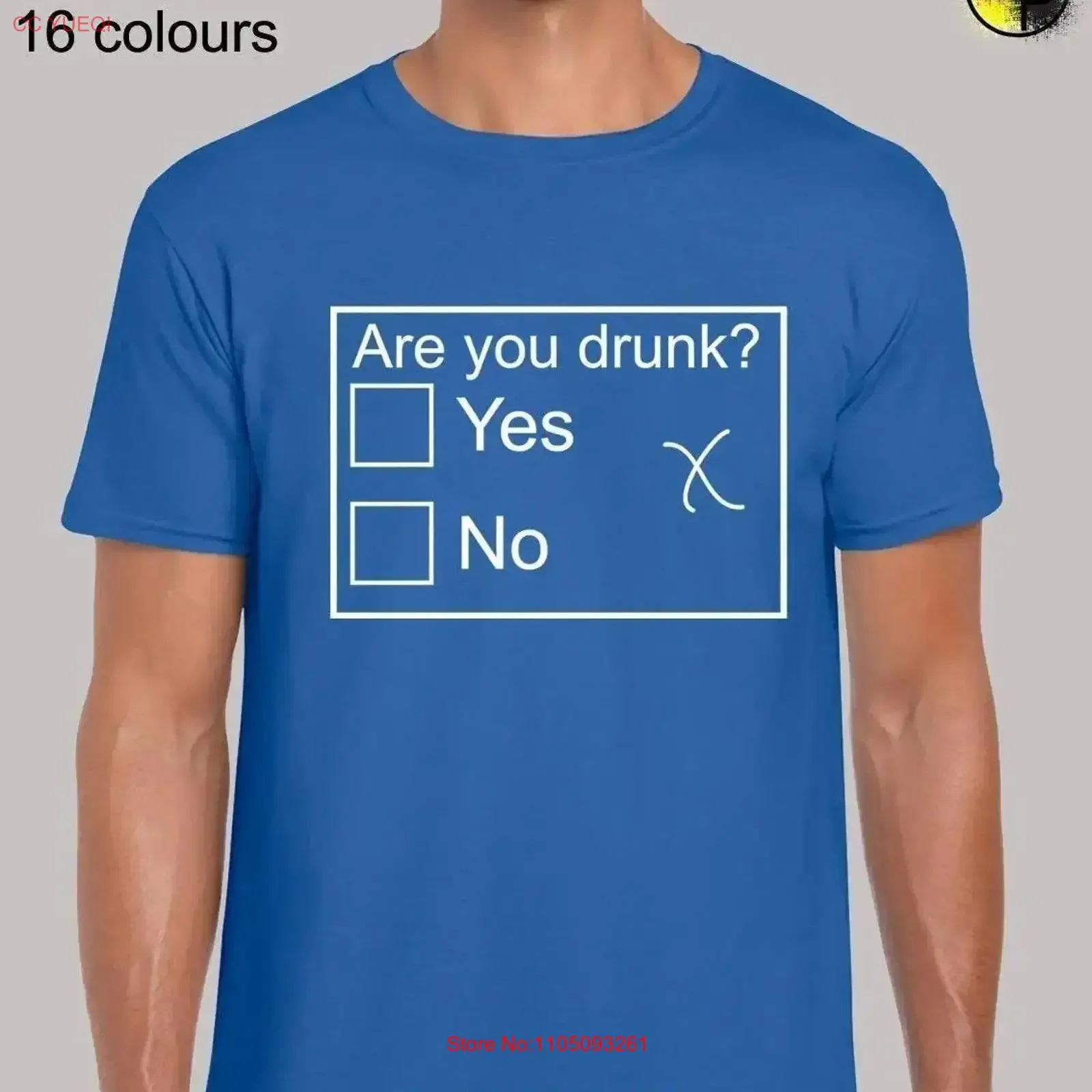 Are you drunk Herren-T-Shirt, Unisex, lustiger Witz, Bier, Wein, Wodka, Alkohol, Slogan, Erwachsenen, Humor, Design, hochwertiges Premium-Top-Geschenk