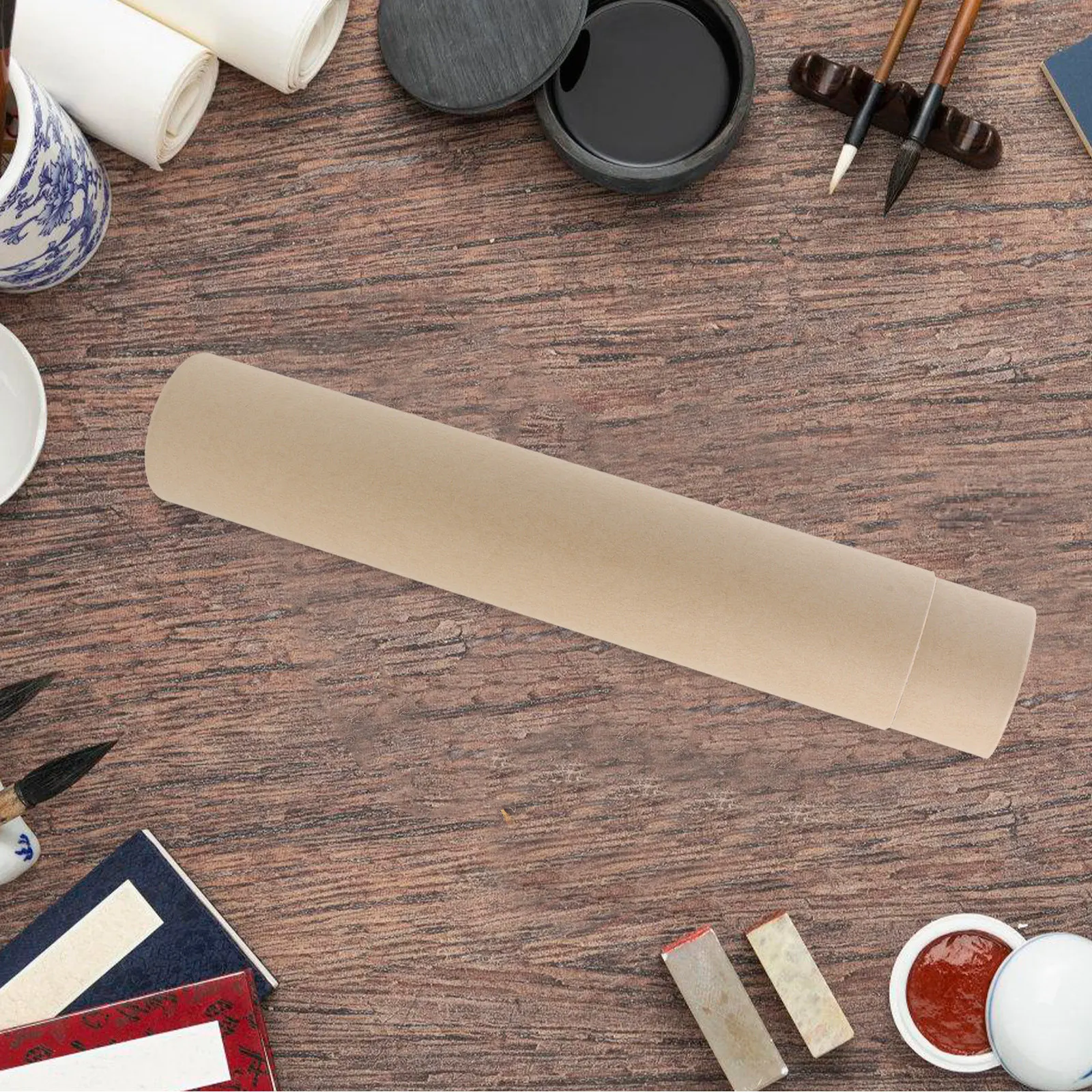 Scroll Storage Box Telescoping Paper Painting Scroll Container Calligraphy Roll Holder Poster Tubes Poster Carrier