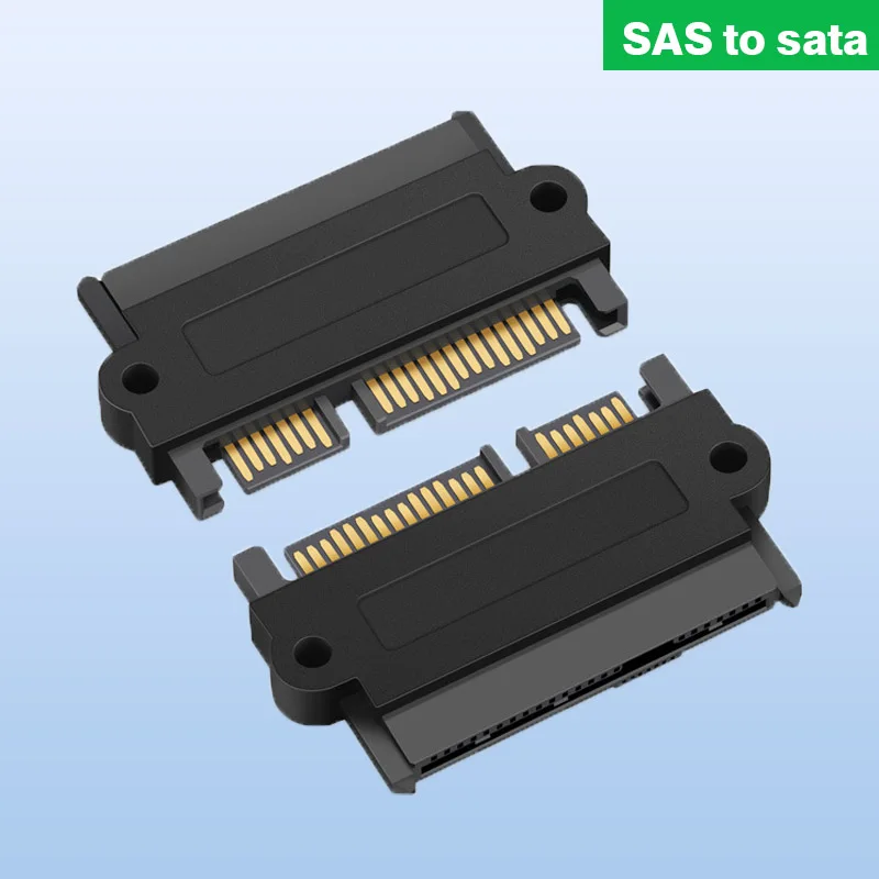 SAS 90 Degree Right Angled SATA 22Pin 7+15 Male To SFF-8482 SAS 22 Pin Female Extension Convertor Adapter for Hard Disk