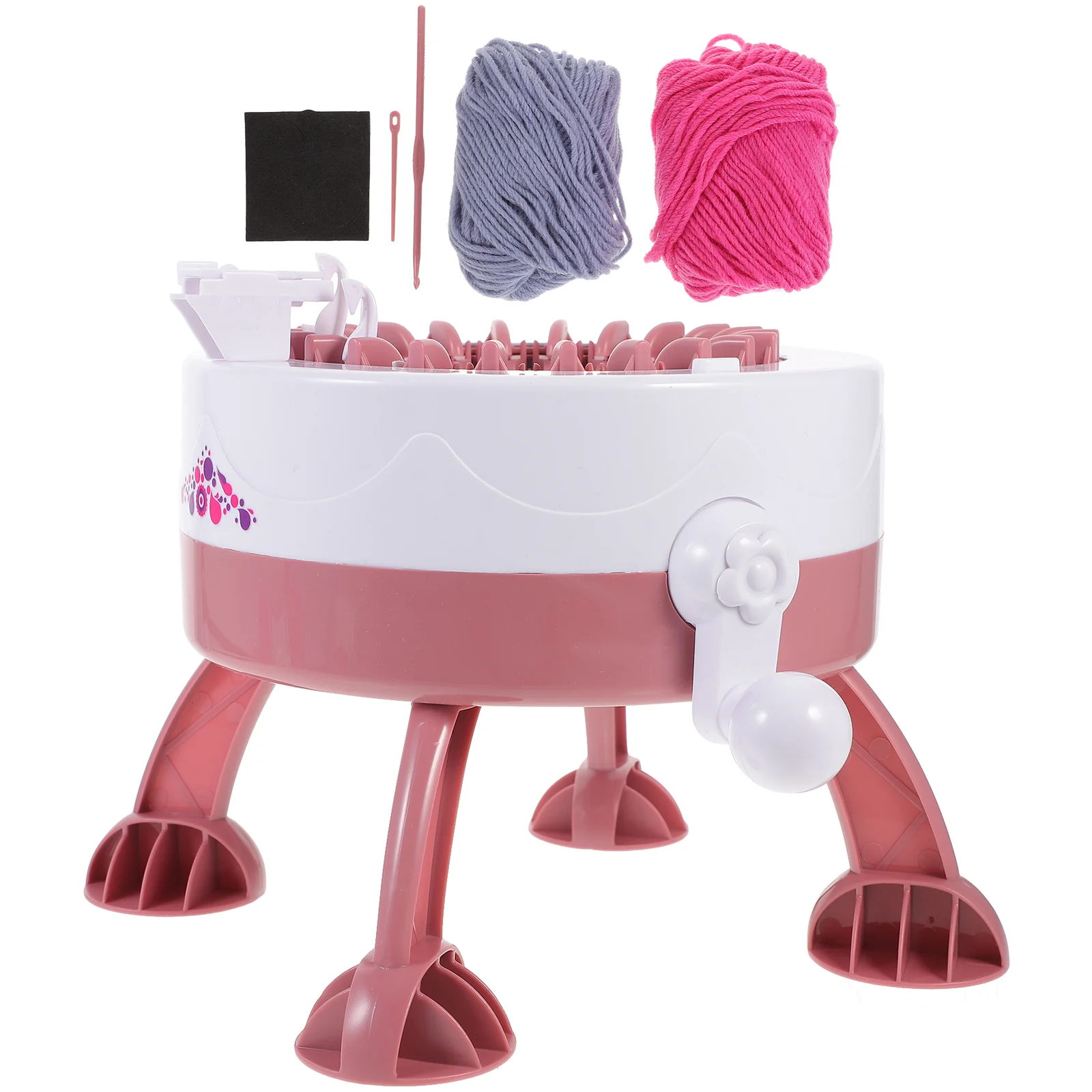 DIY Knitting Machine Small Size Knitting Machine Toy Kids Knitting Machine Toy (Style 1) plastic knitting toy