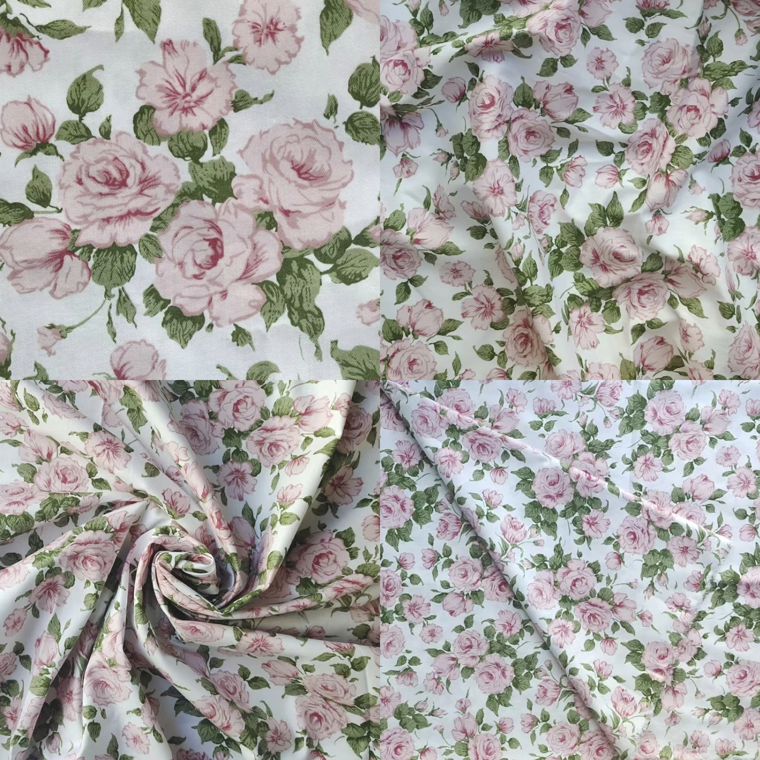 2025 New High Quality Eco-Friendly 100% Cotton Fabric Floral Twill for Sewing Clothing Handmade Goods by 62.99inches*36inches