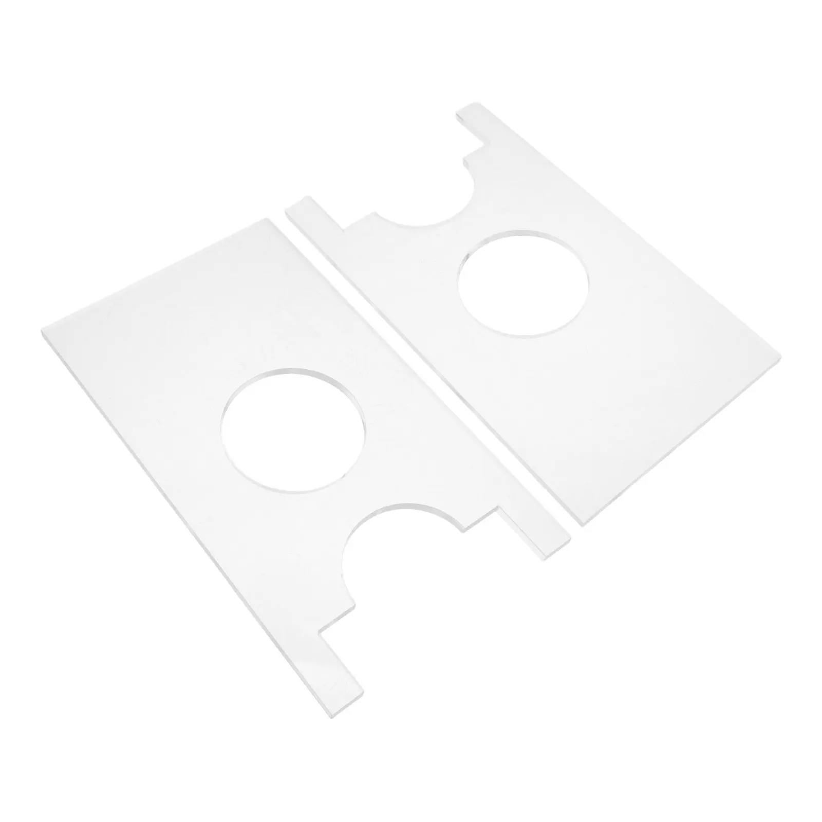 2Pcs Acrylic Clear Sofa Blocker Transparent Couch Stopper for Wall Protection Furniture Gap Filler Under Sofa Bed Sectional
