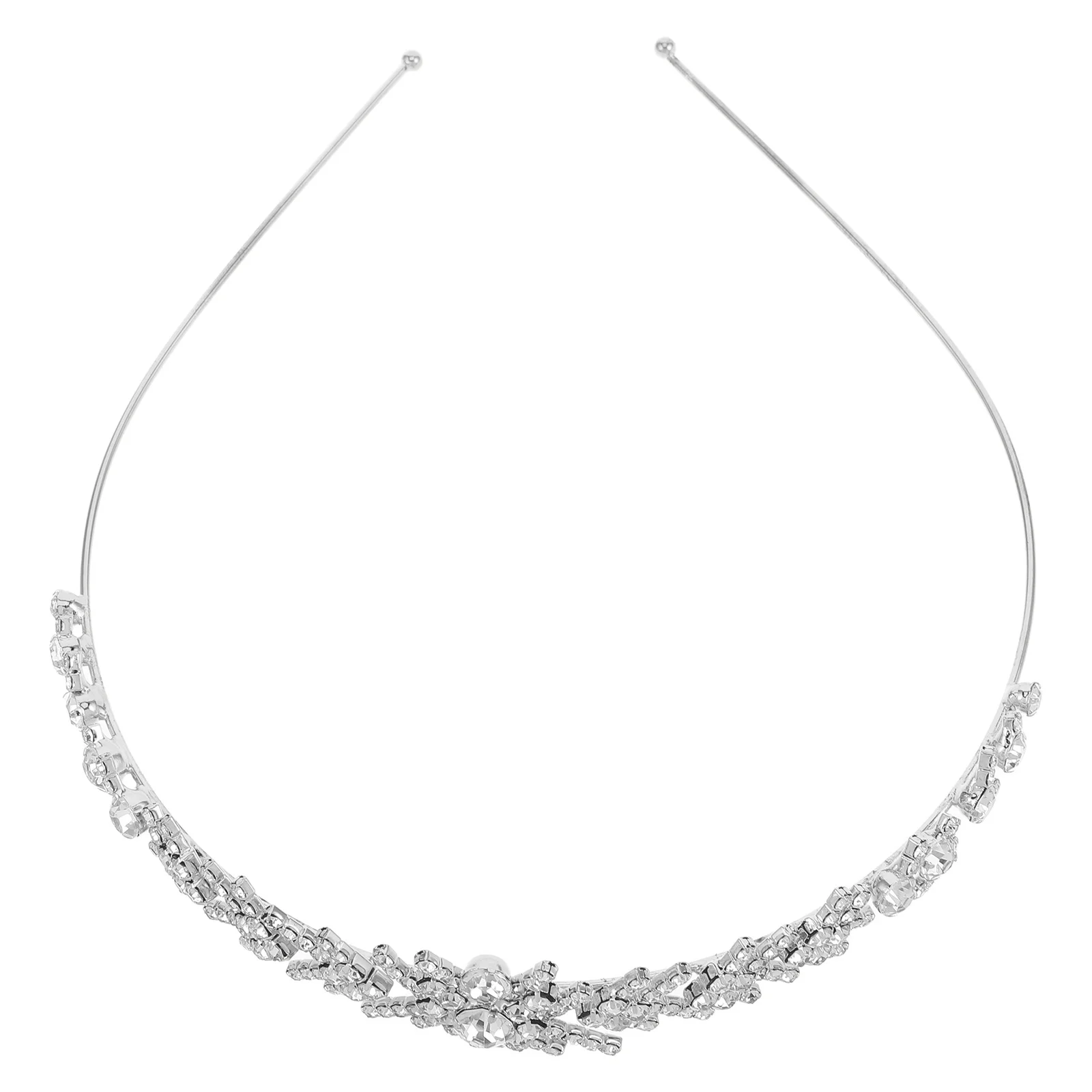 

Bridal Headband Rhinestone Design Secure Claw Chain Fit For Wedding Party Prom Golden Bride Hair Accessories Hair Styling Tool