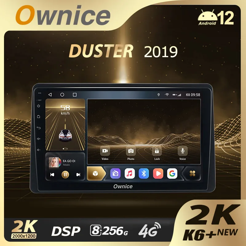 

Ownice K6+ 2K 13.3" for Renault Duster HM 2 II 2020 - 2023 Arkana 1 I 2019 - 2023 Car Radio Multimedia Navi Stereo GPS Android12