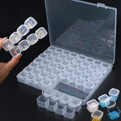 26/28/56 Grids Plastic Organizers Box Transparent Makeup Adjustable Organizer Storage Boxes For Home Desk Jewelry Accessories