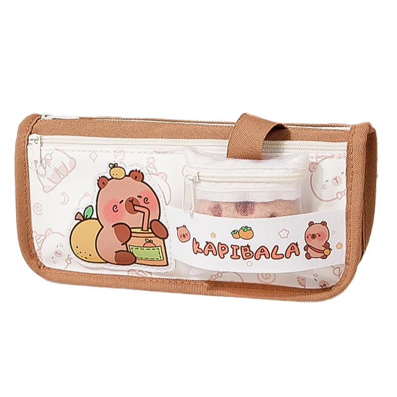 Кавайный карандаш для карандашей, большой холщовый пенал для ручек, школьный карандаш, разноцветный карандаш, канцелярские принадлежности для студентов, эстетические школьные принадлежности
