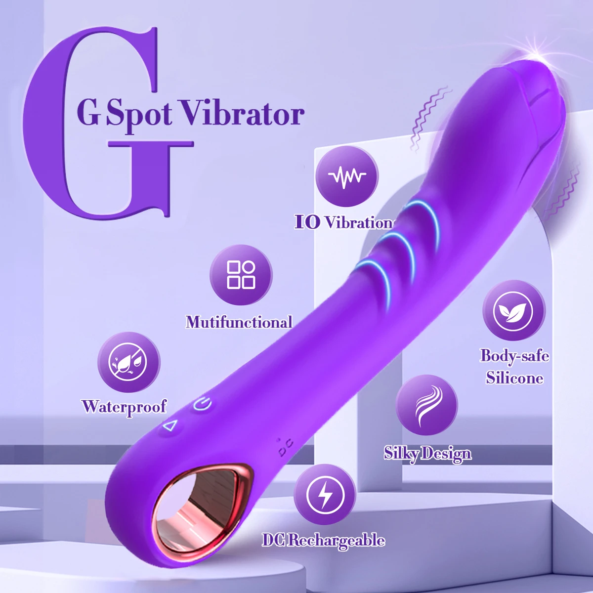 Vibrator G-Punkt Penetration Dildo Vibrator Vaginal Klitoris Nippel Stimulation Massagegerät Schwanz weibliche Masturbation erwachsenes Sexspielzeug