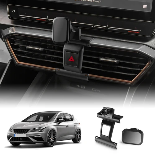Imagen 1 del producto Para Cupra Leon/Cupra Ateca/Cupra Formentor 2021-2025 soporte para teléfono de coche imán/Clip soporte para teléfono móvil por gravedad