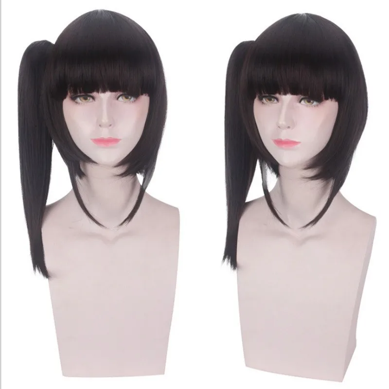 Synthetic Cosplay Wig Twin Ponytails with Hair Clips Inspired By Kana Inspired Character Anime Costume Party